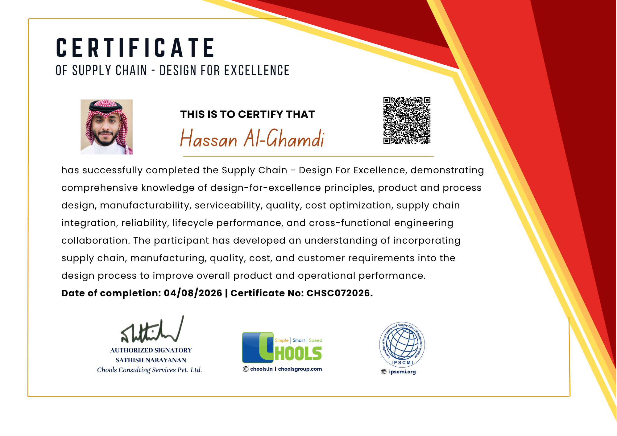 Emerging Business Program Certificate